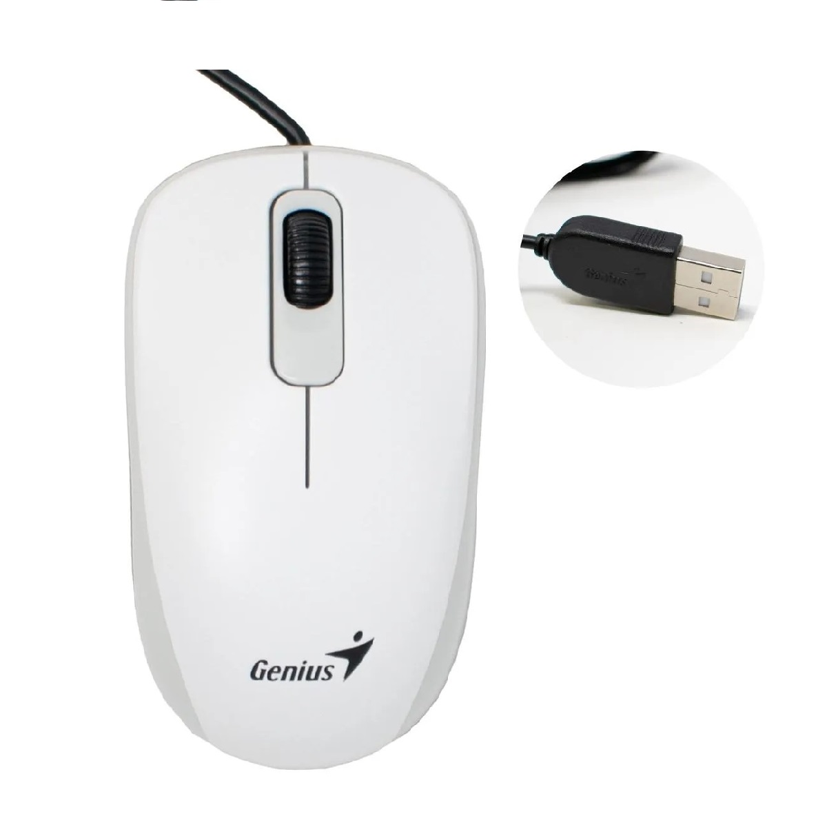 091163250982 MOUSE OPTICO GENIUS DX-120 ALAMBRICO 1000DPI 3 BOTONES USB BLANCO 