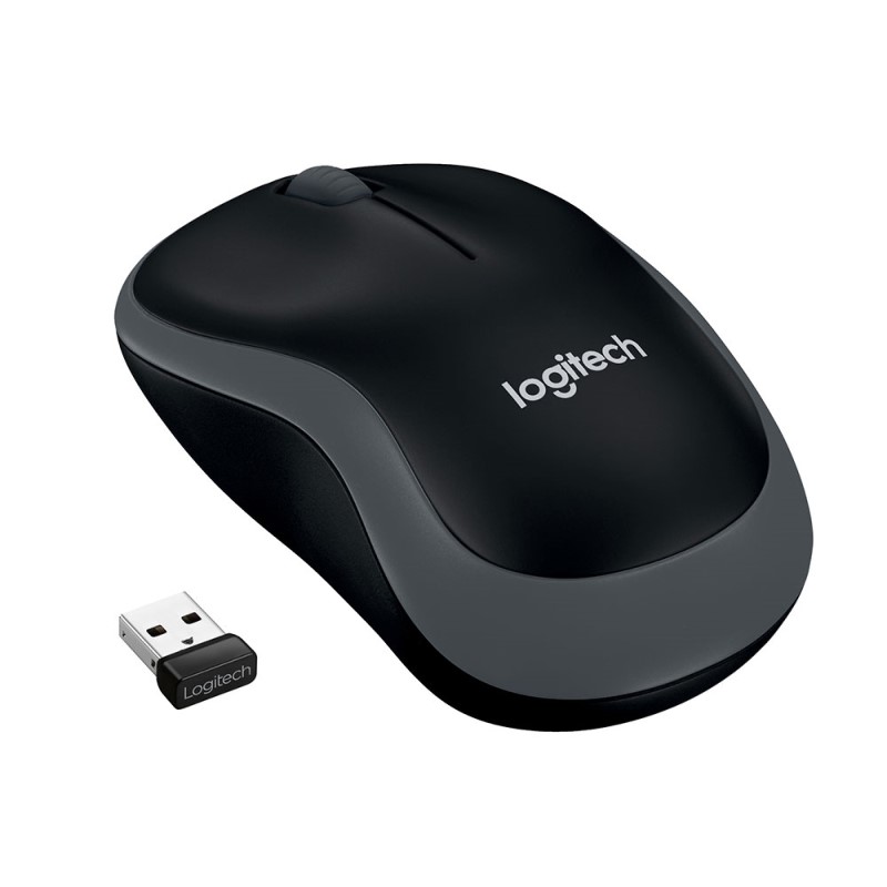 097855074126 Raton Logitech M185 , Inalambrico, Nano Receptor Usb2.0, Dark Grey.