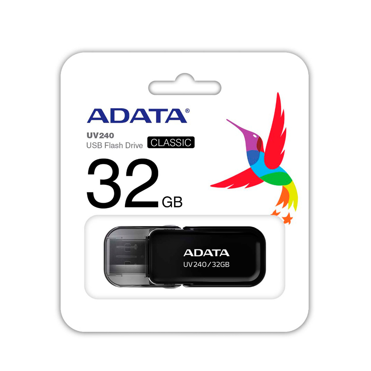842243015430 MEMORIA FLASH ADATA UV240 32GB NEGRO 2.0