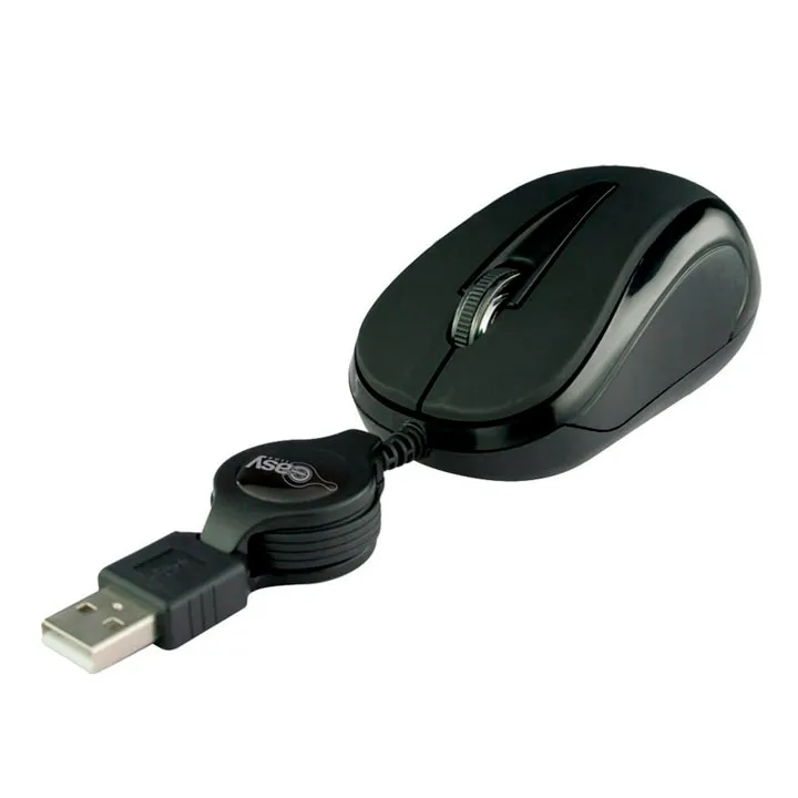Mouse PERFECT CHOICE EASY LINE, Negro, 3 botones, USB, Óptico, 1000 DPI